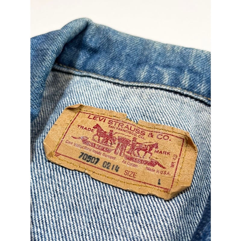 90s Levi's 70507-0214 DENIM JACKET MADE IN USA