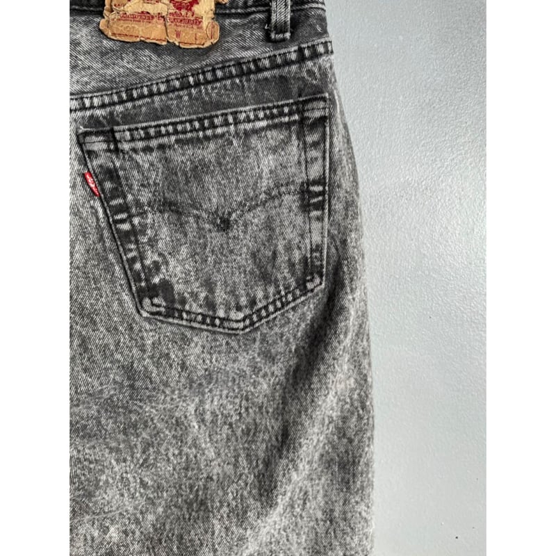 80s Levi's 501-0686 BLACK CHEMICAL DENIM PANTS