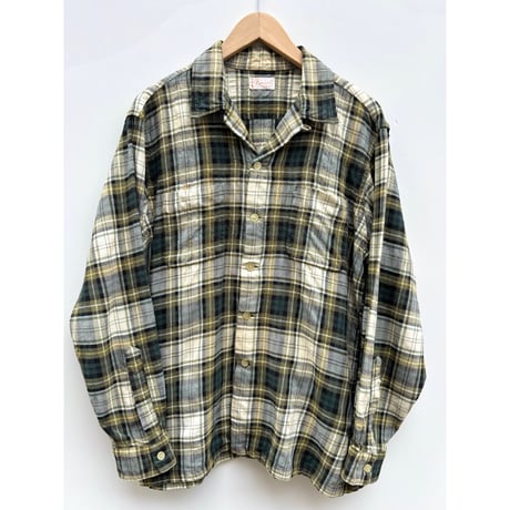 60s OPEN COLLAR SHIRT Size L程