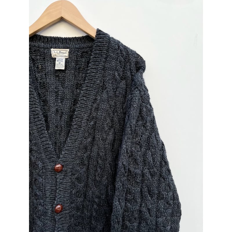 80s L.L.Bean WOOL CARDIGAN MADE IN IRELAND🇮🇪 Si