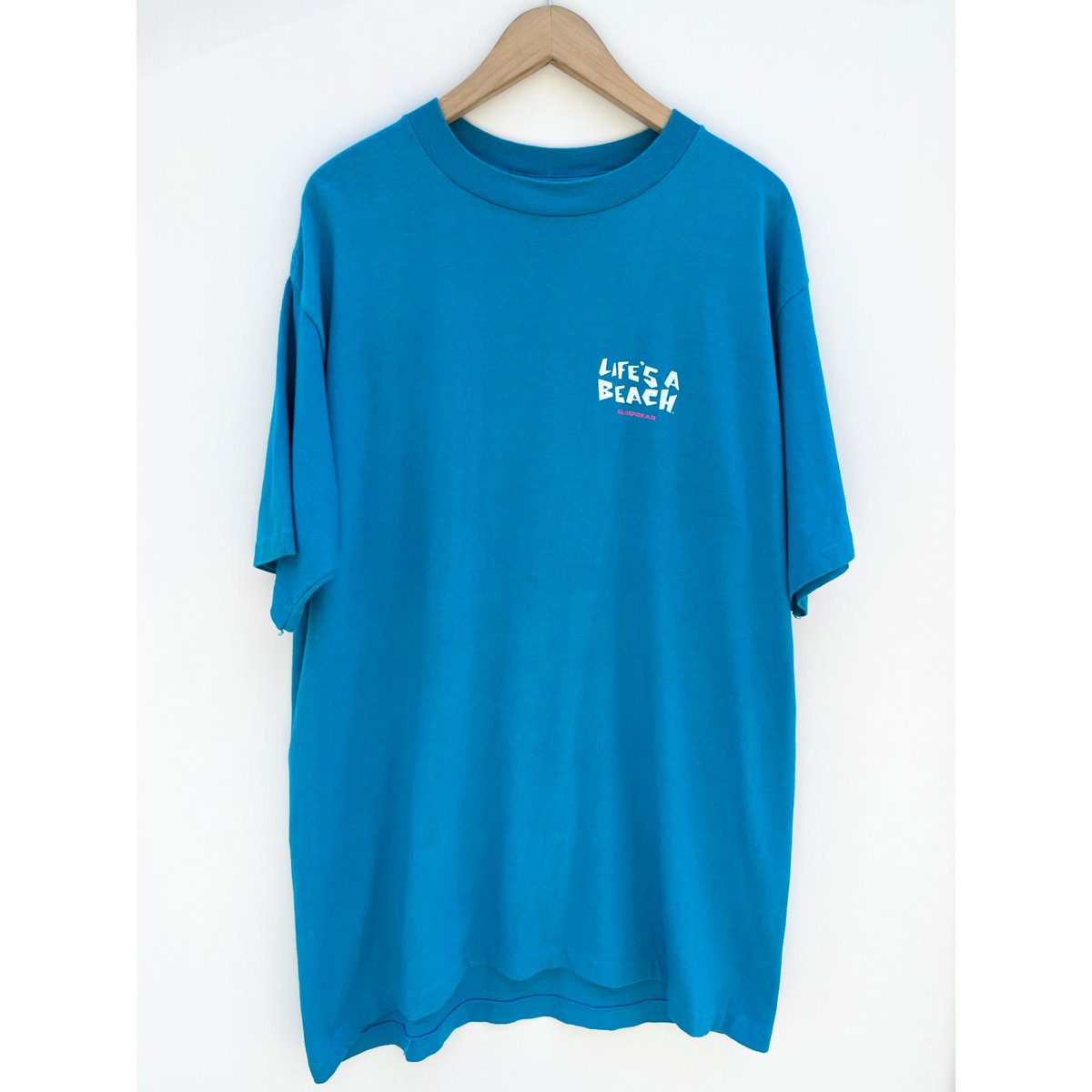 90s life's a beach 発禁デザイン　tシャツ　デッドストック 80〜90s LIFE'S A BEACH Tee MADE IN USA 🇺🇸 Size X