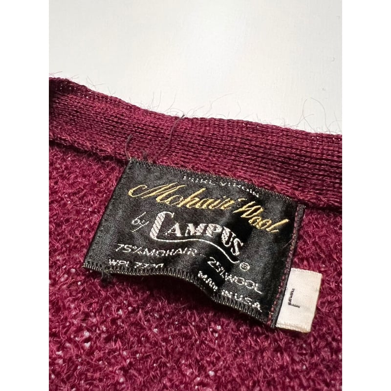60s CAMPUS MOHAIR CARDIGAN MADE IN USA 🇺🇸 Size 60s CAMPUS MOHAIR CARDIGAN MADE IN USA 🇺🇸 Size