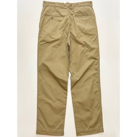 60s US ARMY KHAKI TROUSERS Size W33L31→W32L30.5