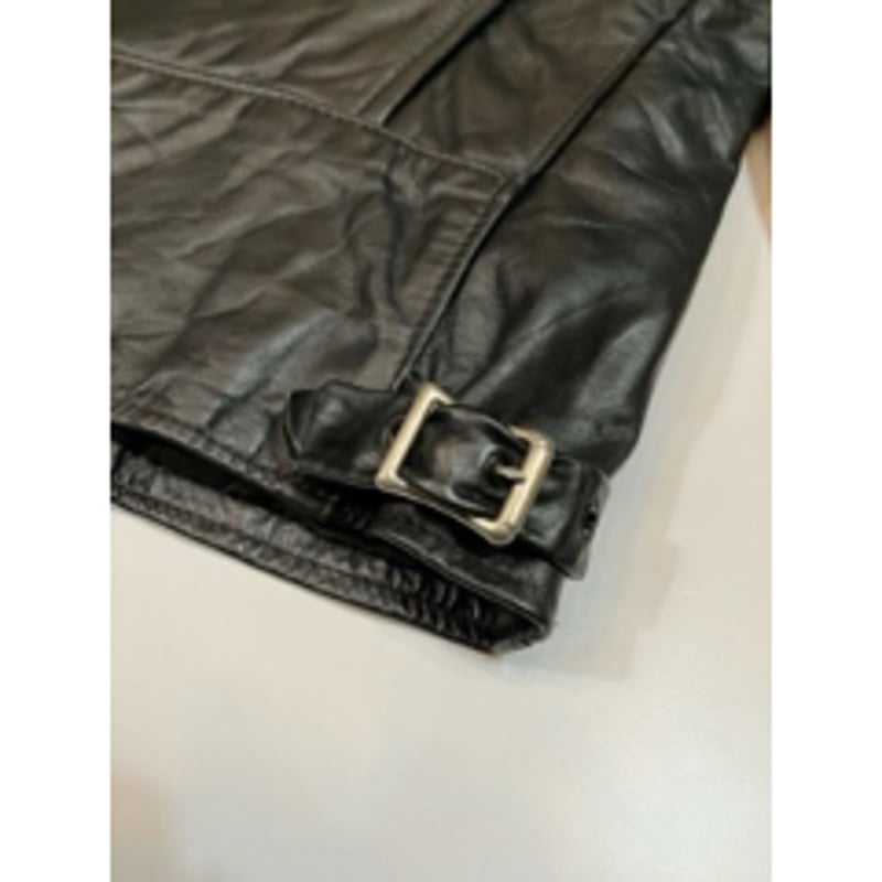 80s BROOKS LEATHER SINGLE RIDERS JACKET MADE IN 80s BROOKS LEATHER SINGLE RIDERS JACKET MADE IN