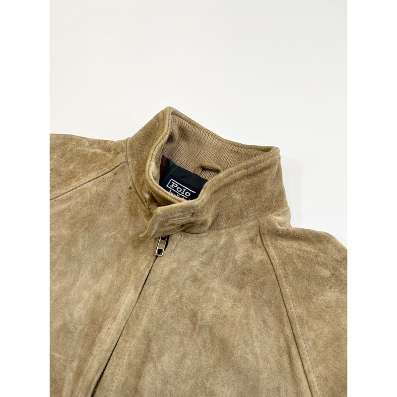 80〜90s Ralph Lauren SUEDE HARRINGTON JACKET Siz