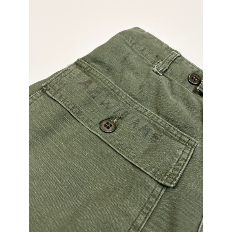 us army og-107 ベイカーパンツ コットンサテン 70s 60s 60s US ARMY 