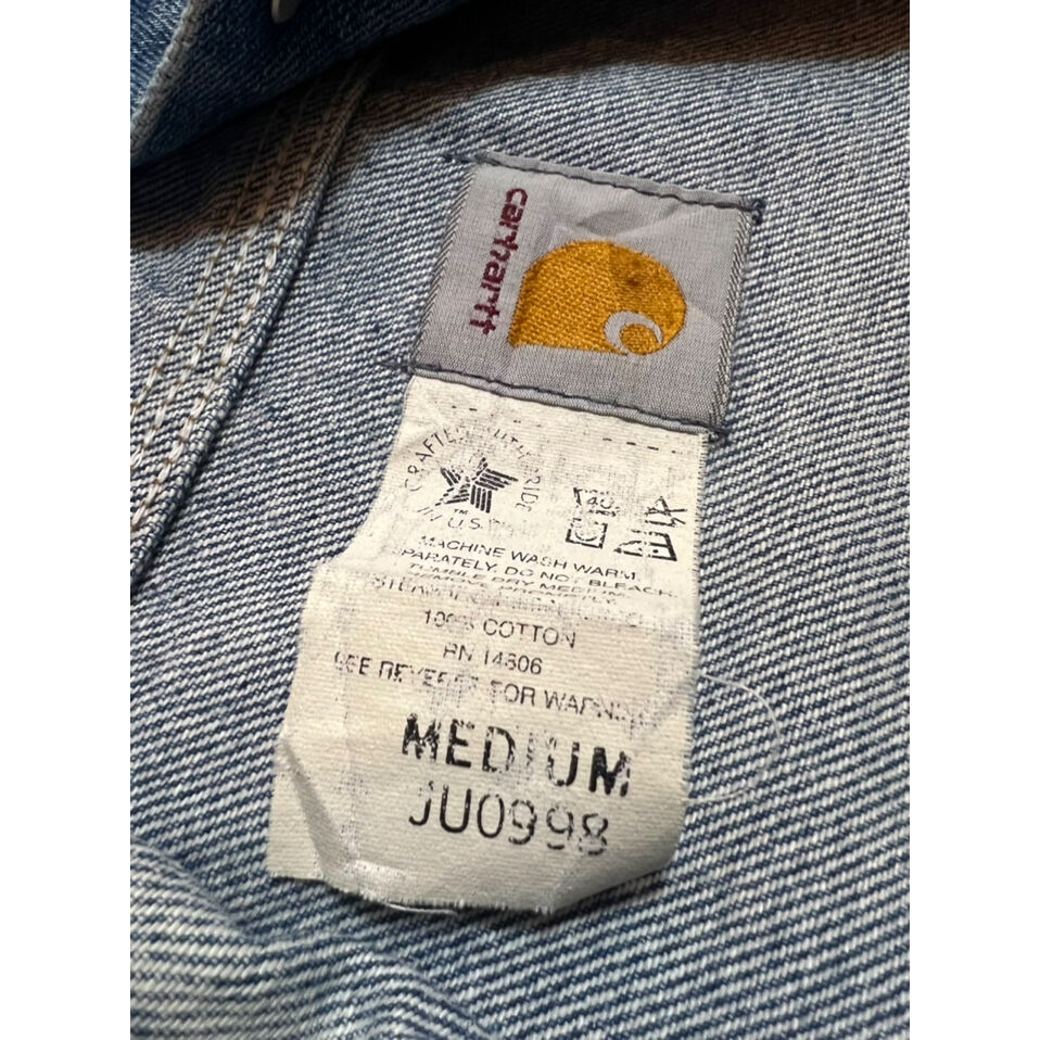 90s carhartt DENIM TRACKER JACKET MADE IN USA 🇺 90s carhartt DENIM TRACKER JACKET MADE IN USA 🇺
