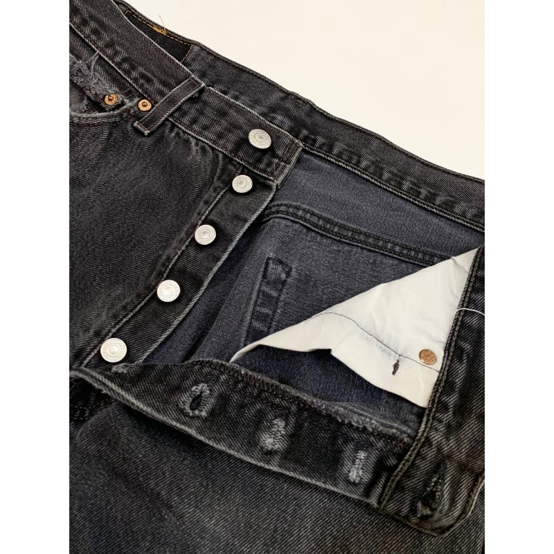 00s Levi's 501-0660 BLACK DENIM PANTS MADE IN U