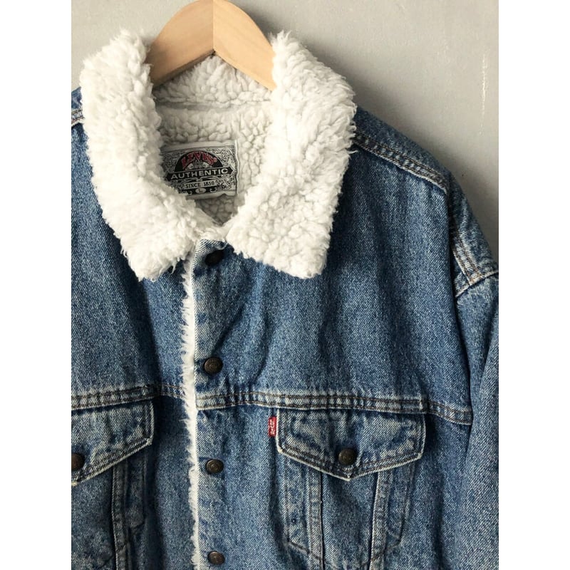 90s Levi's 70609 DENIM BOA JACKET MADE IN USA