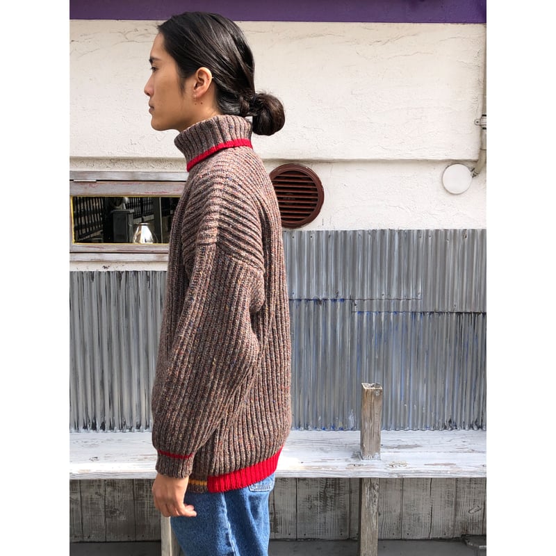 90s MICHELLE STUART STUDIO RIBBED TURTLE NECK S