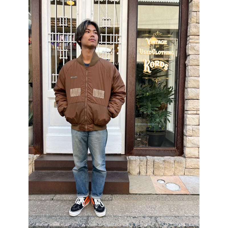 hensley様90sColumbiaシェルジャケットLウィリバードナイロンジャ 90s Columbia 