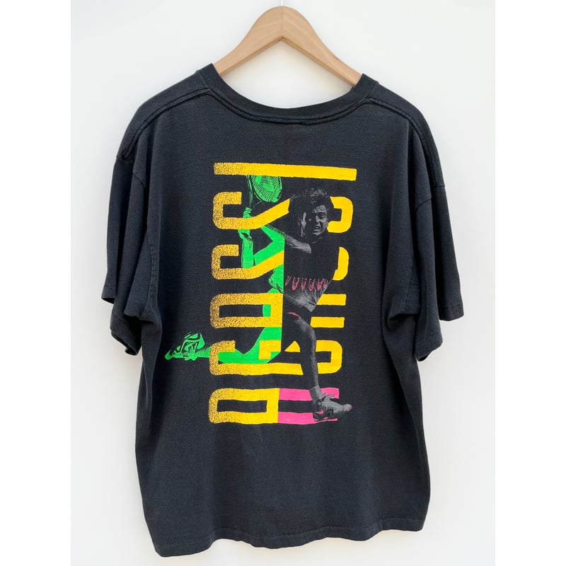 貴重 90s vintage NIKE アンドレアガシモデル 刺繍ロゴ シャツ 90s NIKE 