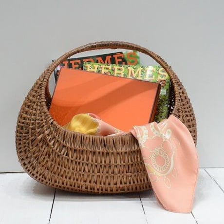 Panier｜06フランスアンティーク60年代 クロワッサン  パニエ L（60's vintage France)