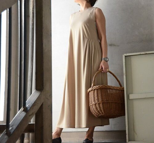 1回着用美品◾️FENNELワンピース【M】ジャージ素材？黒ロング