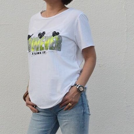 ハートのメタリックロゴTEE（made in italy)（NEW）