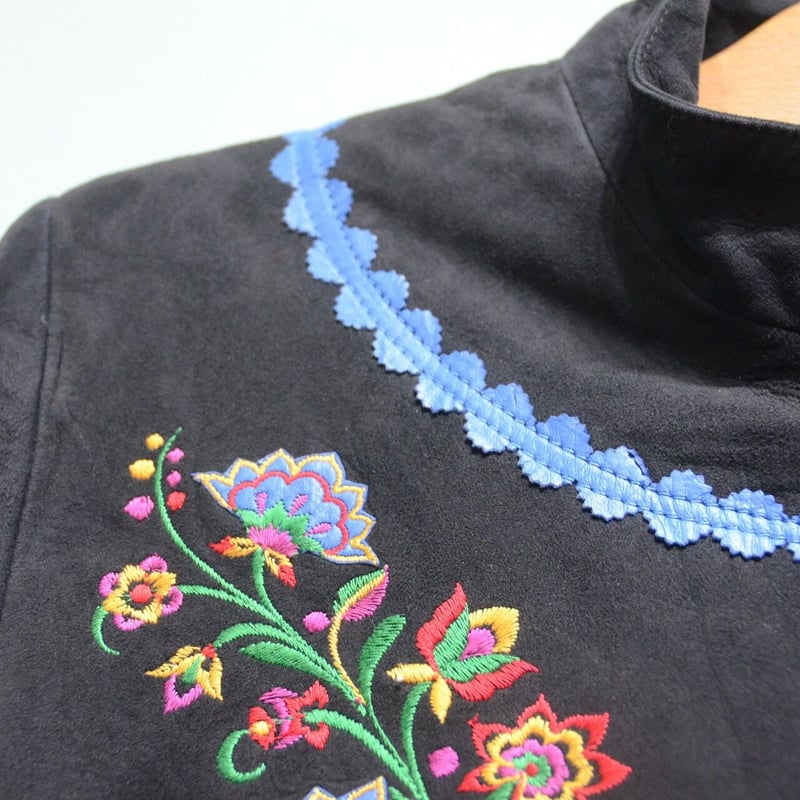 Wear|1980~90年代 KAMIKAZE 刺繍のスエードジャケット(80's Wear|1980~90年代 KAMIKAZE 刺繍のスエードジャケット(80's