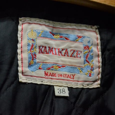 Wear｜1980～90年代 KAMIKAZE 刺繍のスエードジャケット（80's vintage Italy）