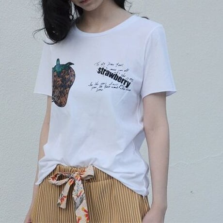 いちごのメタリックロゴTEE（NEW)