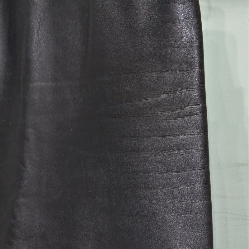 agnes b. レザースカート ブラック 34 ラムレザー オシャレ 大人 agnes