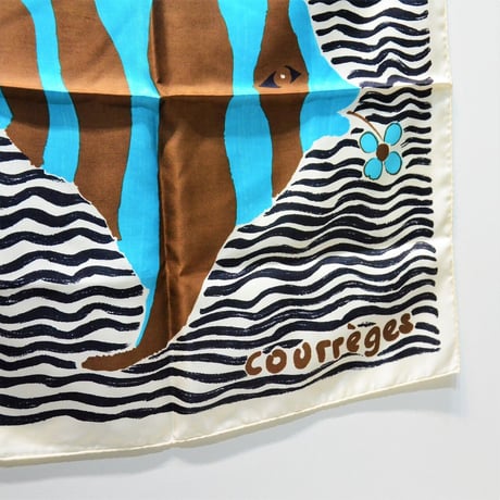 Scarf｜Courreges シルクスカーフ（60’s vintage France）