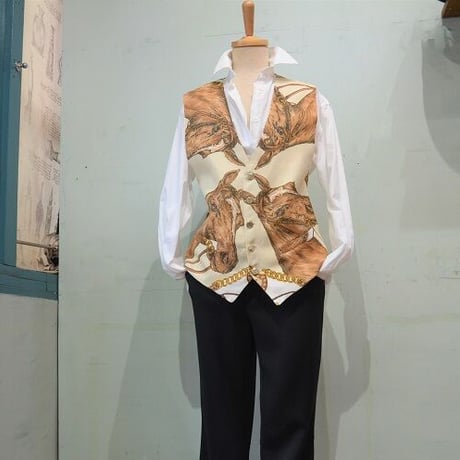 Wear｜horse柄のかっこいいベスト♪（vintage  ）