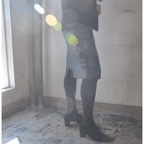 Wear｜1980年代 agnes b.ブラックレザースカート（80's vintage France）