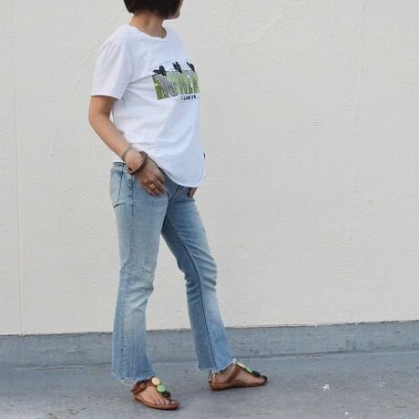 ハートのメタリックロゴTEE（made in italy)（NEW）