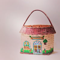 Parisで出会ったかわいいかごバッグ（年代不明 FRANCE vintage）