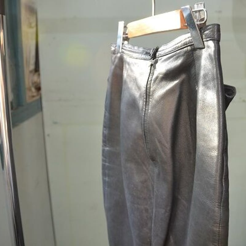 Wear｜1980年代 agnes b.ブラックレザースカート（80's vintage Fr