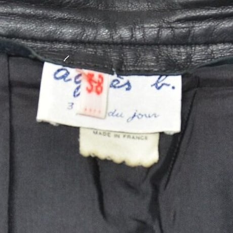 Wear｜1980年代 agnes b.ブラックレザースカート（80's vintage France）