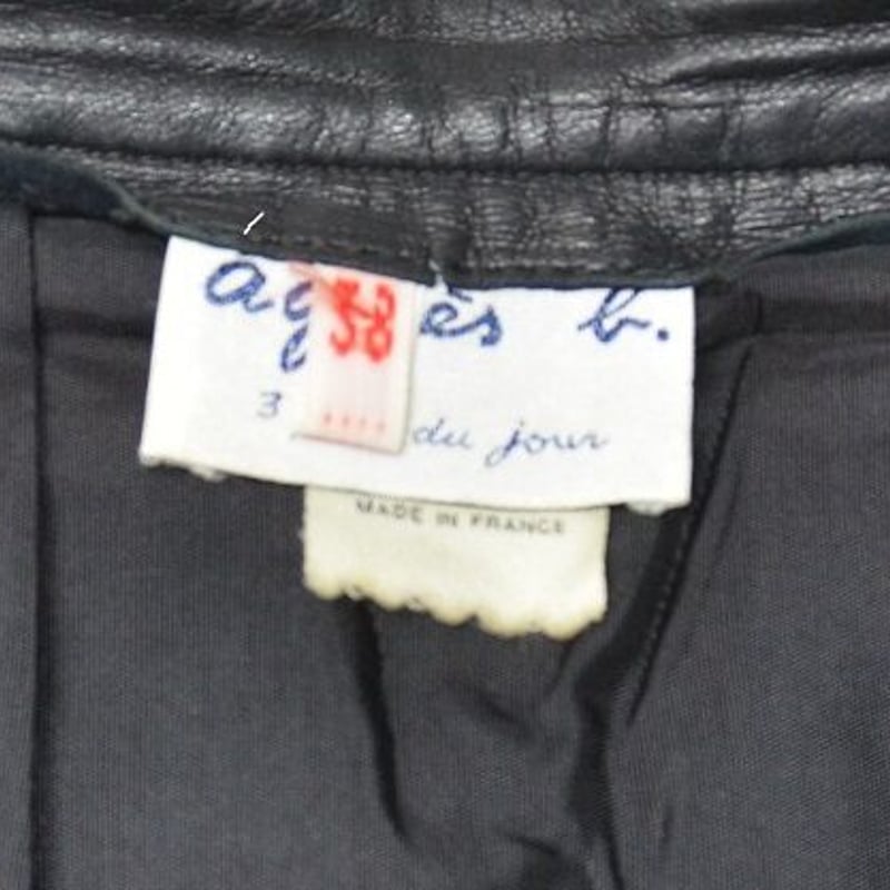 Wear｜1980年代 agnes b.ブラックレザースカート（80's vintage Fr