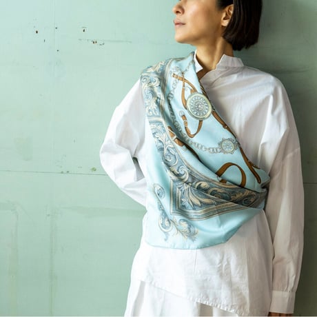 Scarf｜シルク風クラシックスカーフ（年代不明 ITALY)