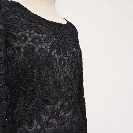 blackレースのワンピ（USED)