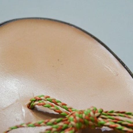 ☆26周年記念　第3弾　サンダル大SALE☆レザートングサンダル（オレンジ 39）made in Italy（NEW）