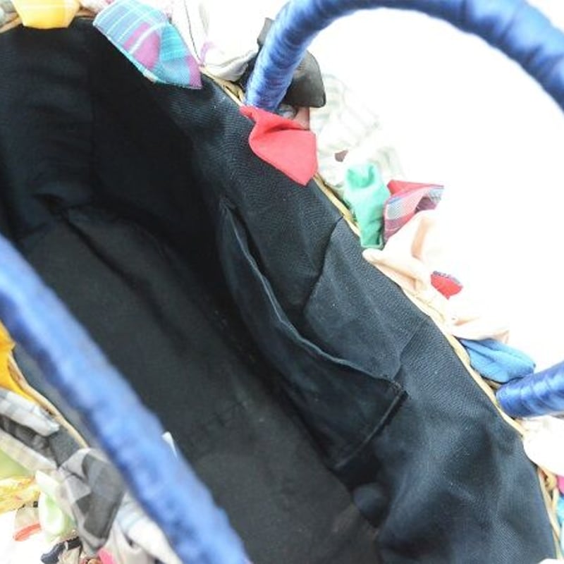 リボンがたくさんついたカラフルかごバッグ（NEW) | Mirriam