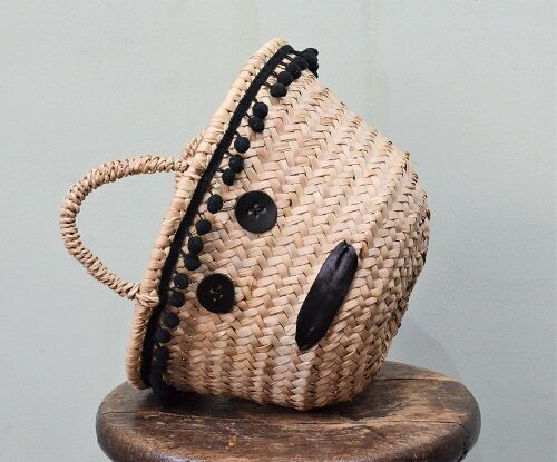 かごバッグ [OUNCE] bangb handmade bag mai様オーダー品】クラフトバンド かごバッグ2個セット かご