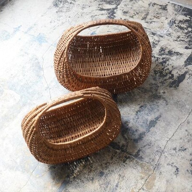 フランス　アンティーク　パニエ Panier｜06フランスアンティーク60年代 クロワッサン パニエ L