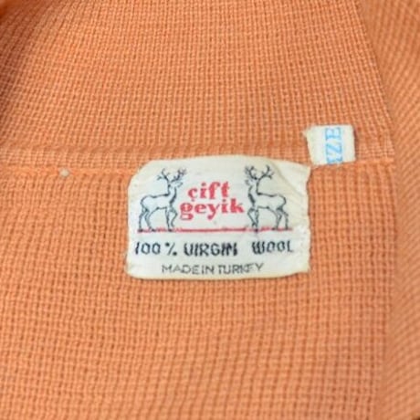 vintage knit jacket MADE IN TURKEY