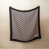Scarf｜Christian Dior シルクスカーフBLACK（60’s vintage France）
