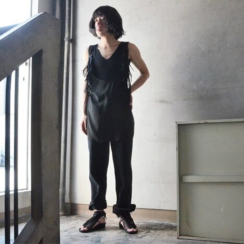 ★希少　ギャスパーユリケヴィッチ　フランス製　刺繍ロゴ　レザー風　ジョガーパンツ ☆希少 ギャスパーユリケヴィッチ フランス製 刺繍ロゴ レザー風