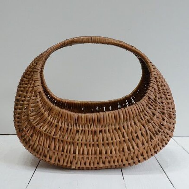 フランスアンティークバスケット Panier｜05フランスアンティーク60年代 クロワッサン パニエ M