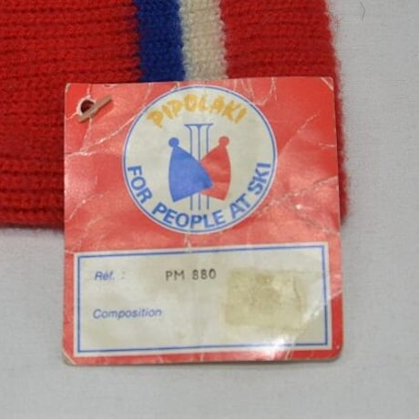 Pipolakiピポラキ  ビーニーknit caps 目だし帽(deadstock  by FRANCE 2000年前半 )
