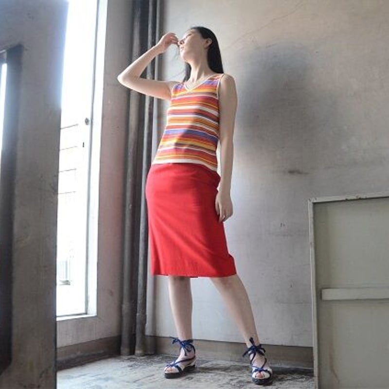 Wear|目が覚めるような赤色GIVENCHYスカート(80's vintage GIVENC...