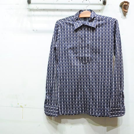 Wear｜ブルーのフロントジップシャツ（vintage  by FRANCE）