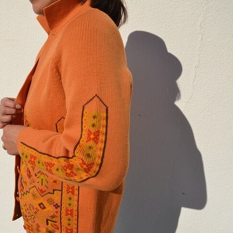 vintage knit jacket MADE IN TURKEY