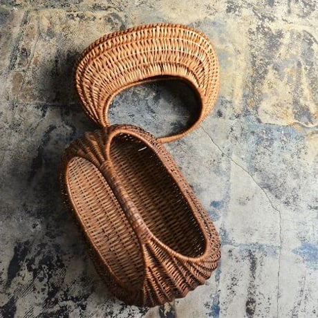 Panier｜05フランスアンティーク60年代  クロワッサン  パニエ M（60's vintage France)