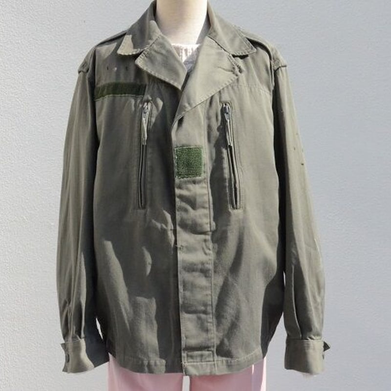 【ink】フランス軍F2リメイクジャケット France military MILITARY 実物 USED フランス軍 リメイクF-2ジャケット OVER DYE