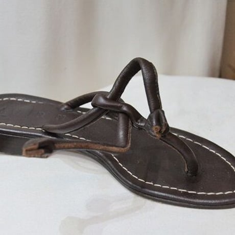 MARNIマルニ  茶色のレザーサンダル(USED）