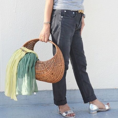 Panier｜06フランスアンティーク60年代 クロワッサン  パニエ L（60's vintage France)