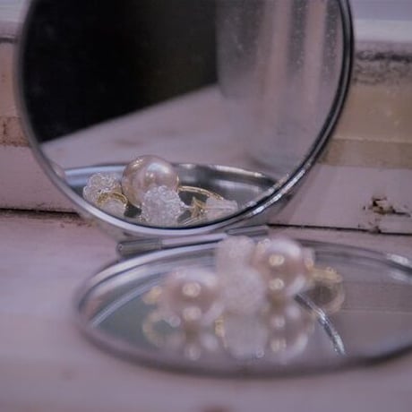 ピンクパールのピアス（NEW)